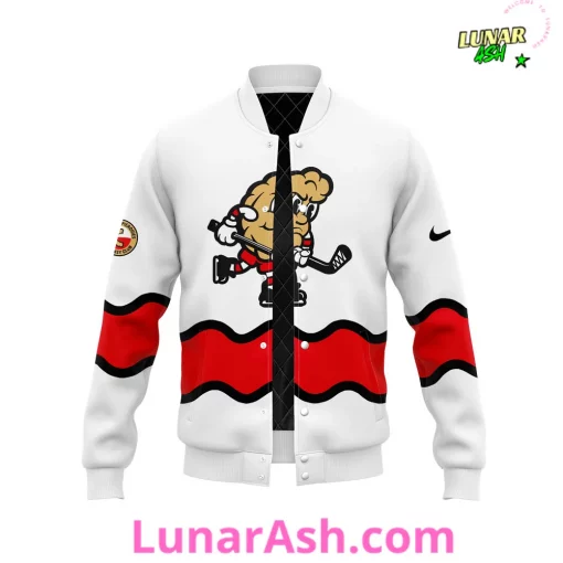 Cleveland Pierogies Pucks & Pierogies Weekend Limited Edition Baseball Jacket