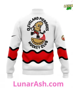 Cleveland Pierogies Pucks & Pierogies Weekend Limited Edition Baseball Jacket 3