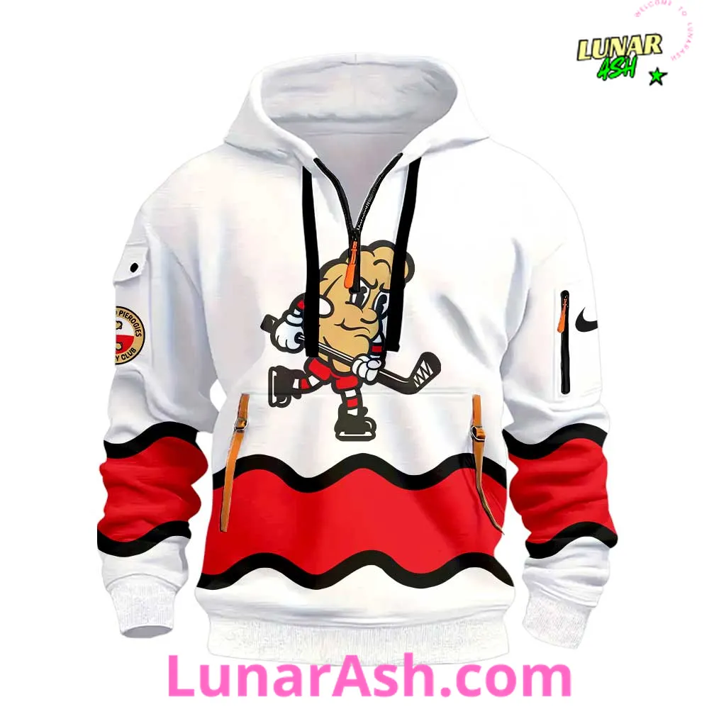 Cleveland Pierogies Pucks & Pierogies Weekend Limited Edition Half Zip Hoodie Cleveland Pierogies Pucks & Pierogies Weekend Limited Edition Half Zip Hoodie