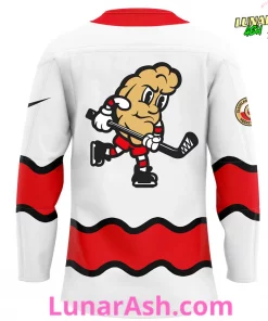 Cleveland Pierogies Pucks & Pierogies Weekend Limited Edition Hockey Jersey 3