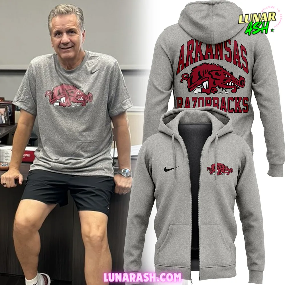 Coach John Calipari Arkansas Razorbacks Basketball 2024 Hoodie Coach John Calipari Arkansas Razorbacks Basketball 2024 Hoodie