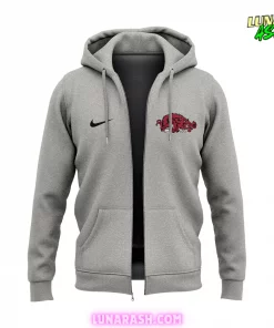 Coach John Calipari Arkansas Razorbacks Basketball 2024 Zip Hoodie 2