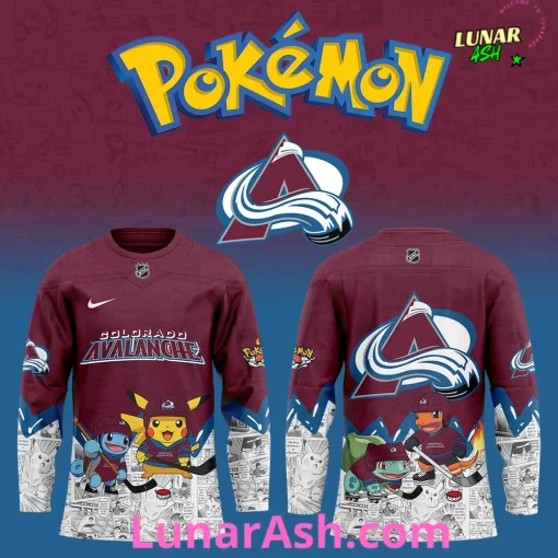 Colorado Avalanche x Pokémon Special Hockey Jersey
