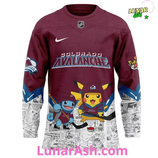 Colorado Avalanche x Pokémon Special Hockey Jersey