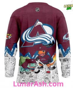Colorado Avalanche x Pokémon Special Hockey Jersey 3