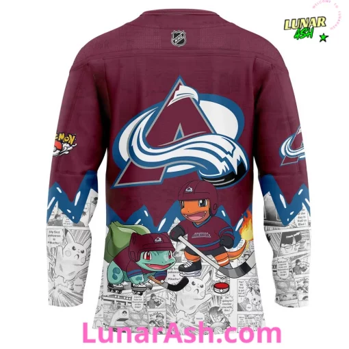 Colorado Avalanche x Pokémon Special Hockey Jersey