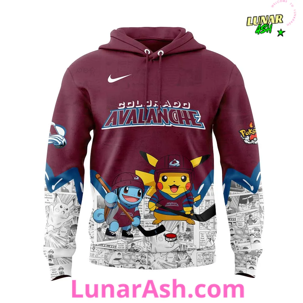 Colorado Avalanche x Pokémon Special Hoodie Colorado Avalanche x Pokémon Special Hoodie