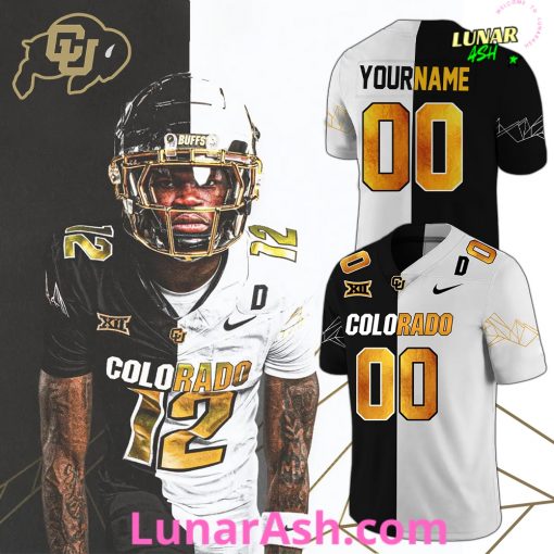 Colorado Buffaloes Black and White Limited Edition Football Jersey