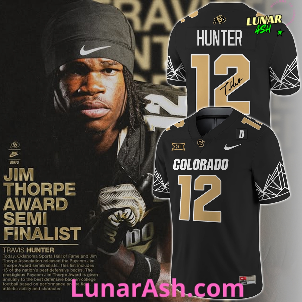 Colorado Buffaloes Travis Hunter Limited Edition Black Football Jersey Colorado Buffaloes Travis Hunter Limited Edition Black Football Jersey