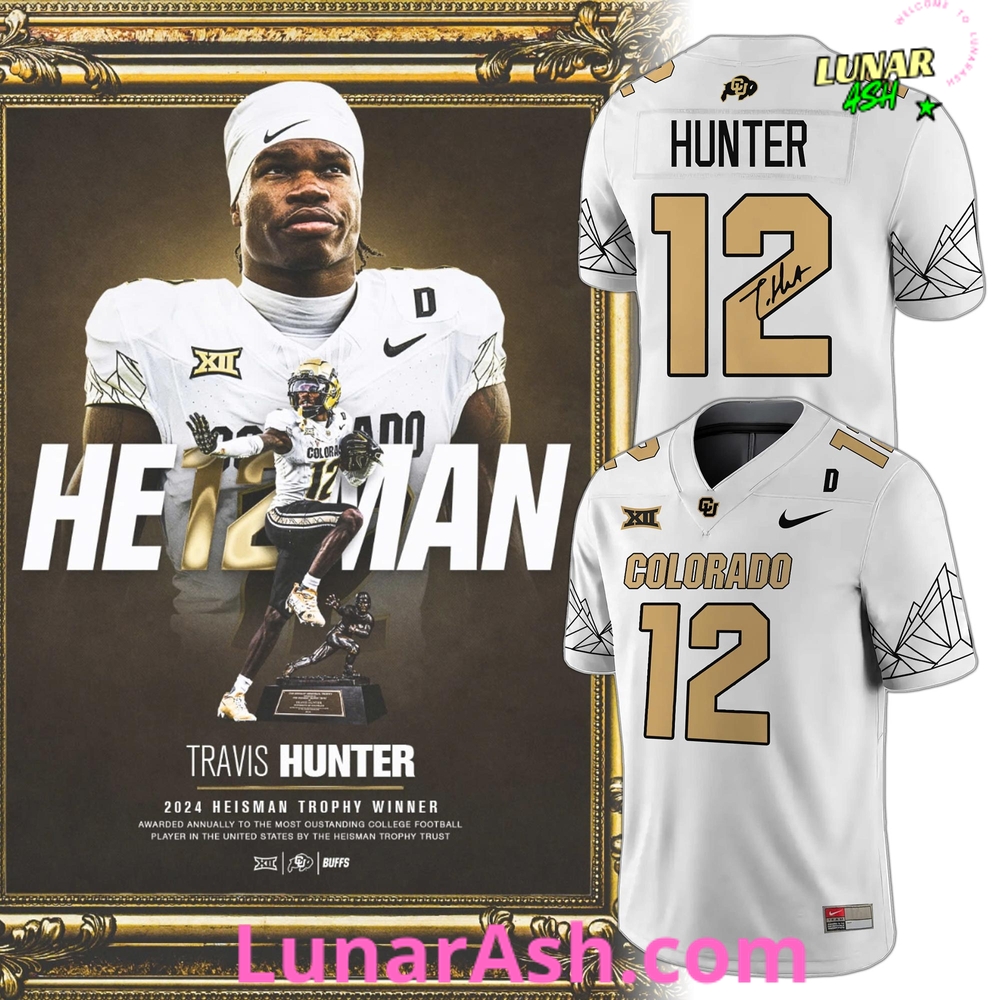 Colorado Buffaloes Travis Hunter Limited Edition White Football Jersey Colorado Buffaloes Travis Hunter Limited Edition White Football Jersey