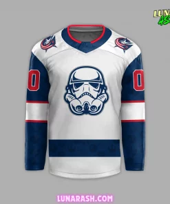 Columbus Blue Jackets x Star Wars Night 2024 Custom Hockey Jersey 2
