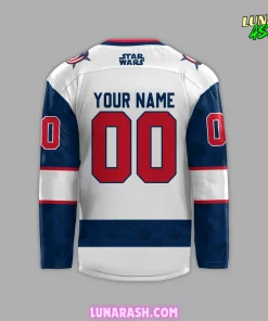 Columbus Blue Jackets x Star Wars Night 2024 Custom Hockey Jersey 3