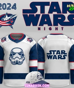 Columbus Blue Jackets x Star Wars Night 2024 Hockey Jersey 1