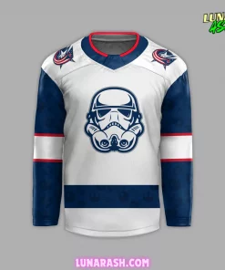 Columbus Blue Jackets x Star Wars Night 2024 Hockey Jersey 2