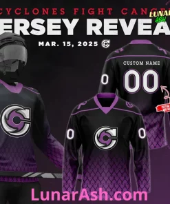 Cyclones Fight Cancer 2025 Special Edition Hockey Jersey