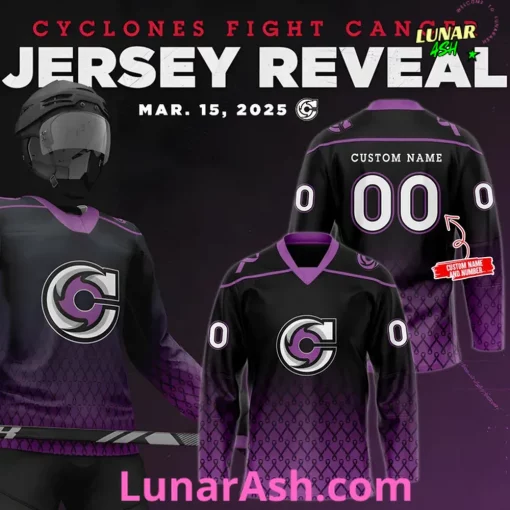 Cyclones Fight Cancer 2025 Special Edition Hockey Jersey