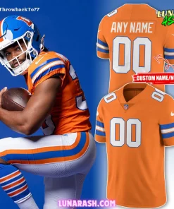 Denver Broncos Throwback To 1977 Football Jersey