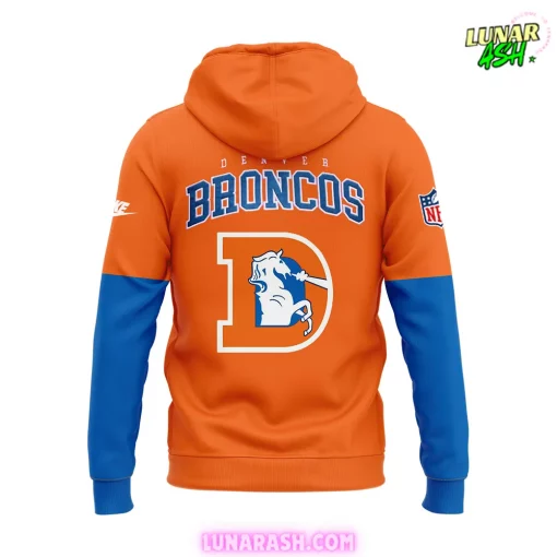 Denver Broncos Throwback To ’77 Orange Hoodie