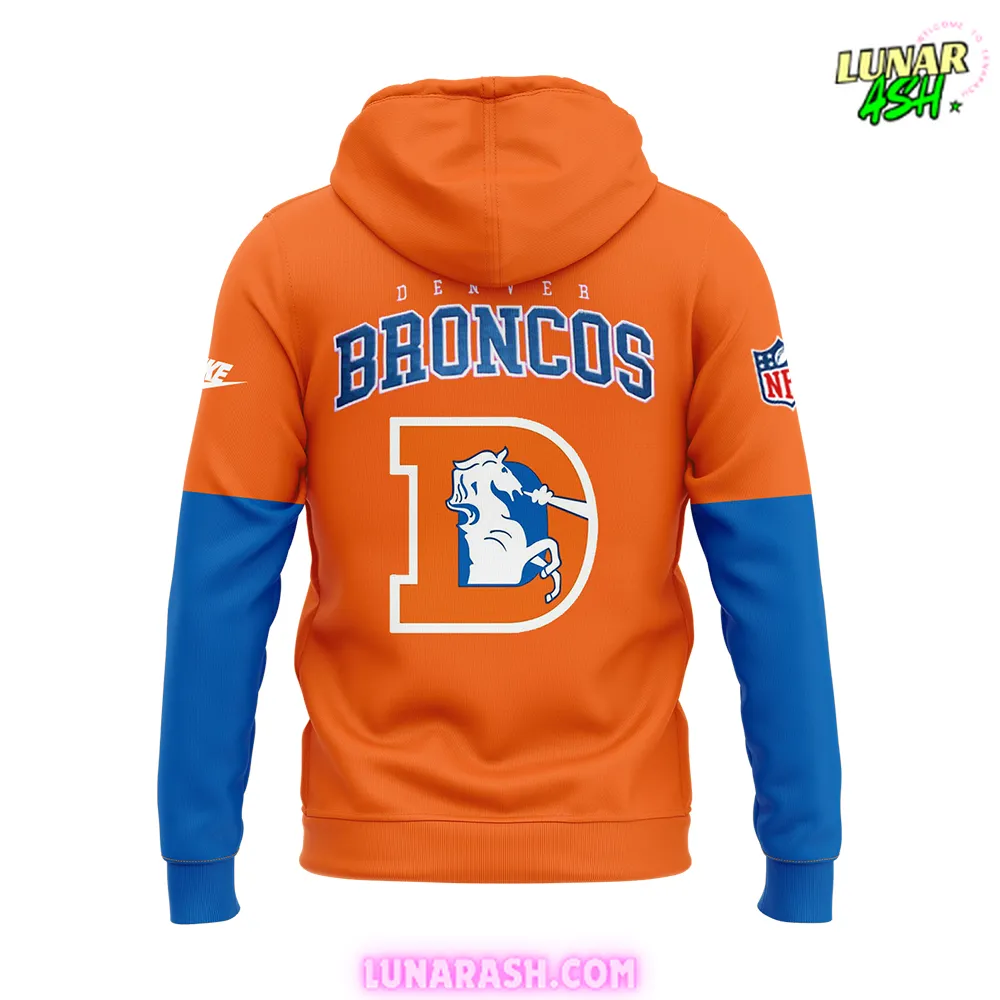 Denver Broncos Throwback To '77 Orange Hoodie Denver Broncos Throwback To '77 Orange Hoodie