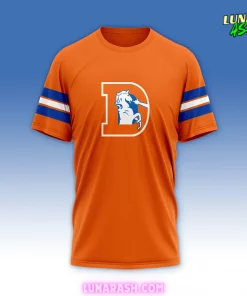 Denver Broncos Throwback To 77 Orange T Shirt 3
