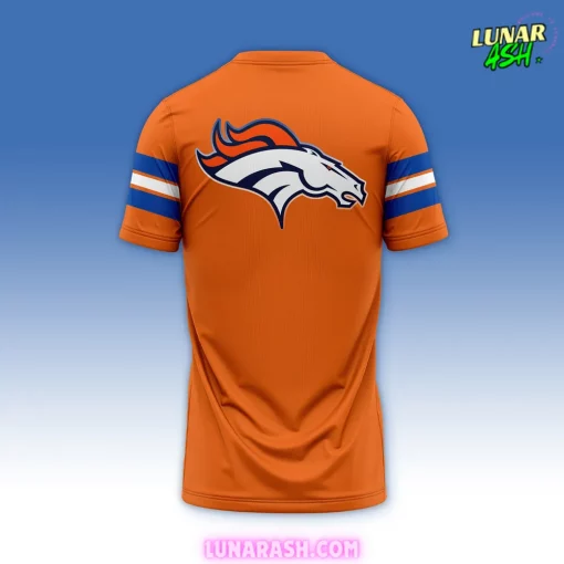 Denver Broncos Throwback To 77 Orange T-Shirt