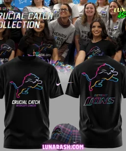 Detroit Lions Crucial Catch Intercept Cancer 2024 T-Shirt