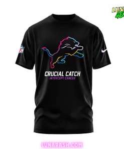 Detroit Lions Crucial Catch Intercept Cancer 2024 T-Shirt