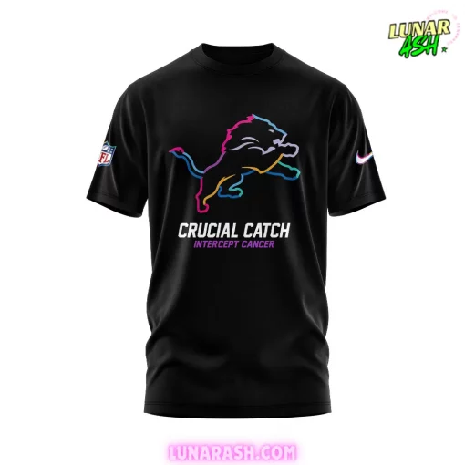 Detroit Lions Crucial Catch Intercept Cancer 2024 T-Shirt