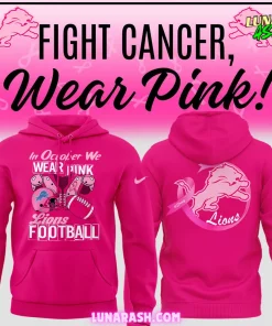 Detroit Lions In October We Wear Pink Hoodie
