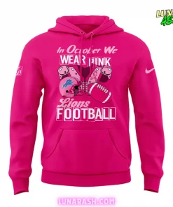 Detroit Lions In October We Wear Pink Hoodie