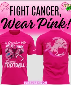 Detroit Lions In October We Wear Pink T-Shirt