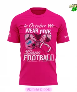 Detroit Lions In October We Wear Pink T-Shirt