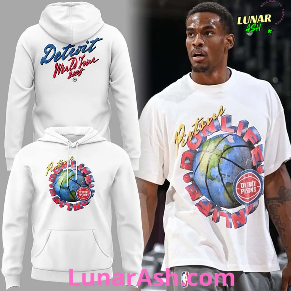 Detroit Pistons World Tour 2025 Special Hoodie Detroit Pistons World Tour 2025 Special Hoodie