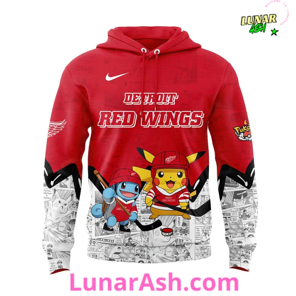 Detroit Red Wings x Pokémon Special Hoodie Detroit Red Wings x Pokémon Special Hoodie