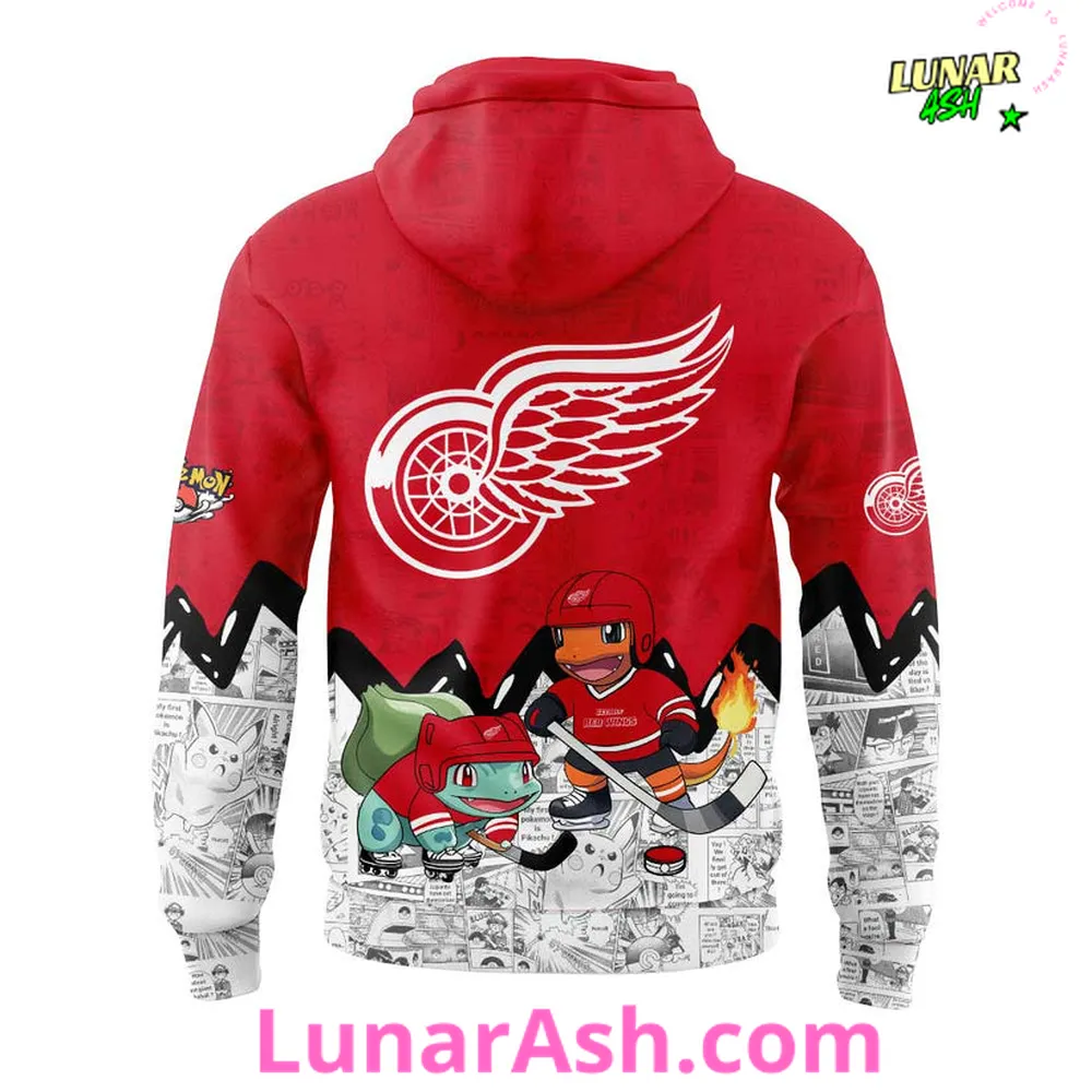 Detroit Red Wings x Pokémon Special Hoodie Detroit Red Wings x Pokémon Special Hoodie