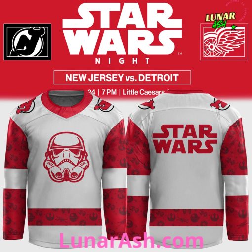 Detroit Red Wings x Star Wars 2025 Special Hockey Jersey