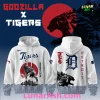 Detroit Tigers 2025 Japan x Godzilla Hoodie