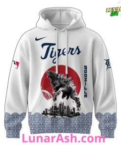 Detroit Tigers 2025 Japan x Godzilla Hoodie