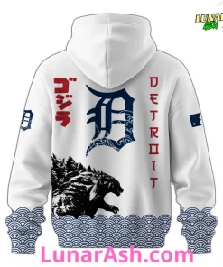 Detroit Tigers 2025 Japan x Godzilla Hoodie 3