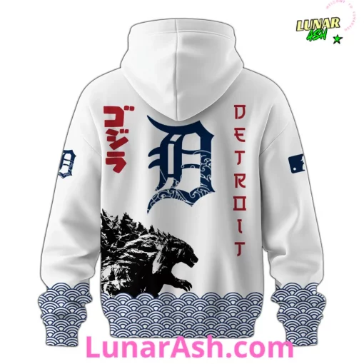 Detroit Tigers 2025 Japan x Godzilla Hoodie