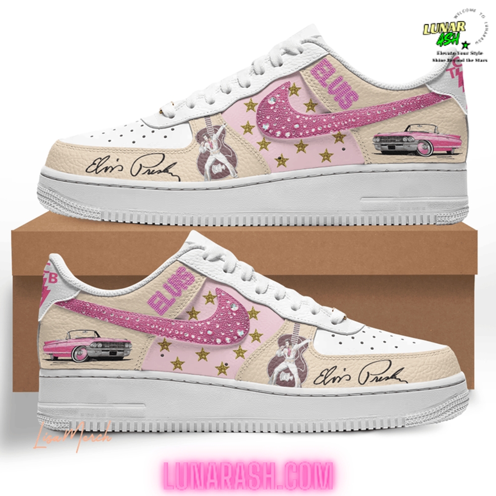 Elvis Tribute Limited Edition Nike Air Force 1 Sneakers Elvis Tribute Limited Edition Nike Air Force 1 Sneakers