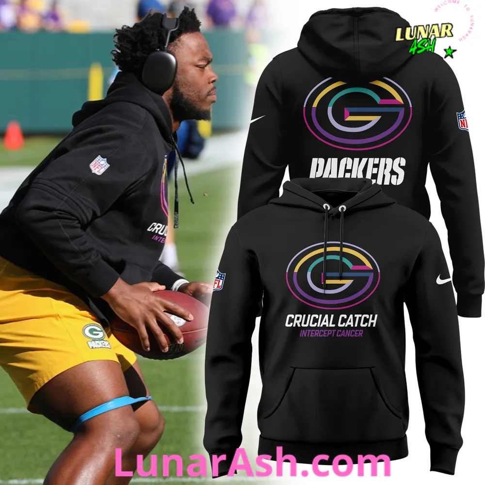 Green Bay Packers Crucial Catch Intercept Cancer 2024 Hoodie Green Bay Packers Crucial Catch Intercept Cancer 2024 Hoodie