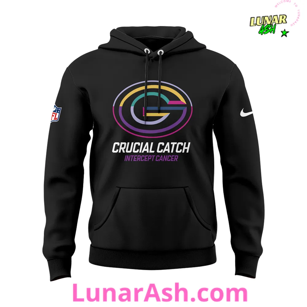 Green Bay Packers Crucial Catch Intercept Cancer 2024 Hoodie Green Bay Packers Crucial Catch Intercept Cancer 2024 Hoodie