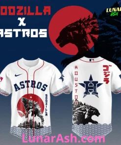 Houston Astros 2025 Japan x Godzilla Baseball Jersey