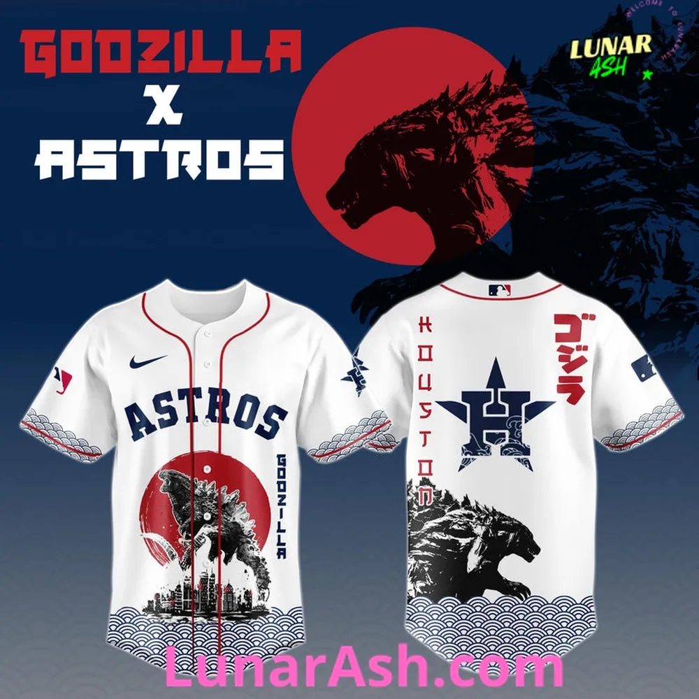Houston Astros 2025 Japan x Godzilla Baseball Jersey Houston Astros 2025 Japan x Godzilla Baseball Jersey