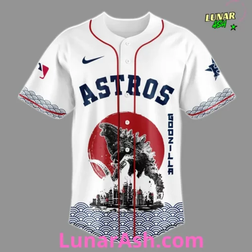 Houston Astros 2025 Japan x Godzilla Baseball Jersey