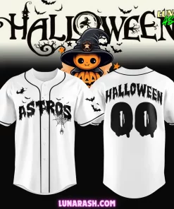 Houston Astros Happy Halloween 2024 Custom Baseball Jersey