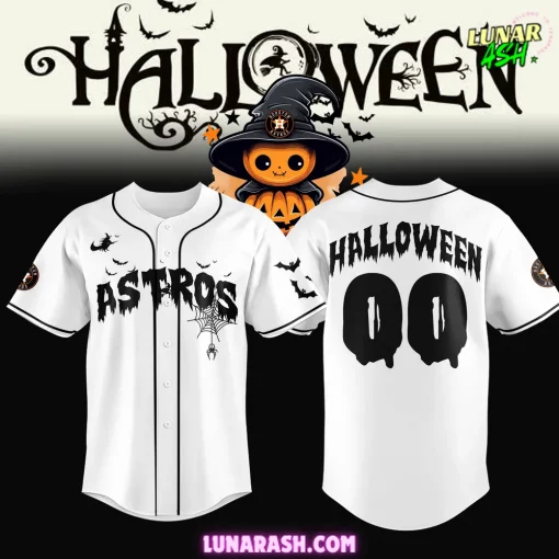 Houston Astros Happy Halloween 2024 Custom Baseball Jersey