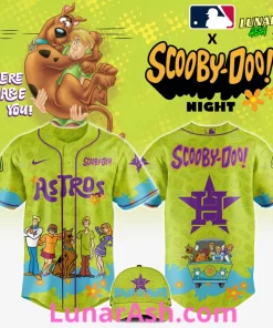 Houston Astros MLB x Scooby-Doo Night Baseball Jersey