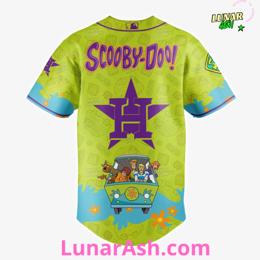Houston Astros MLB x Scooby-Doo Night Baseball Jersey Houston Astros MLB x Scooby-Doo Night Baseball Jersey